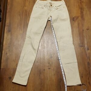 True religion cream skinny jeans euc 🔥